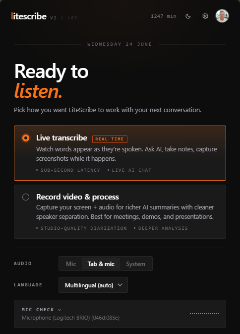 LiteScribe extension app screenshot
